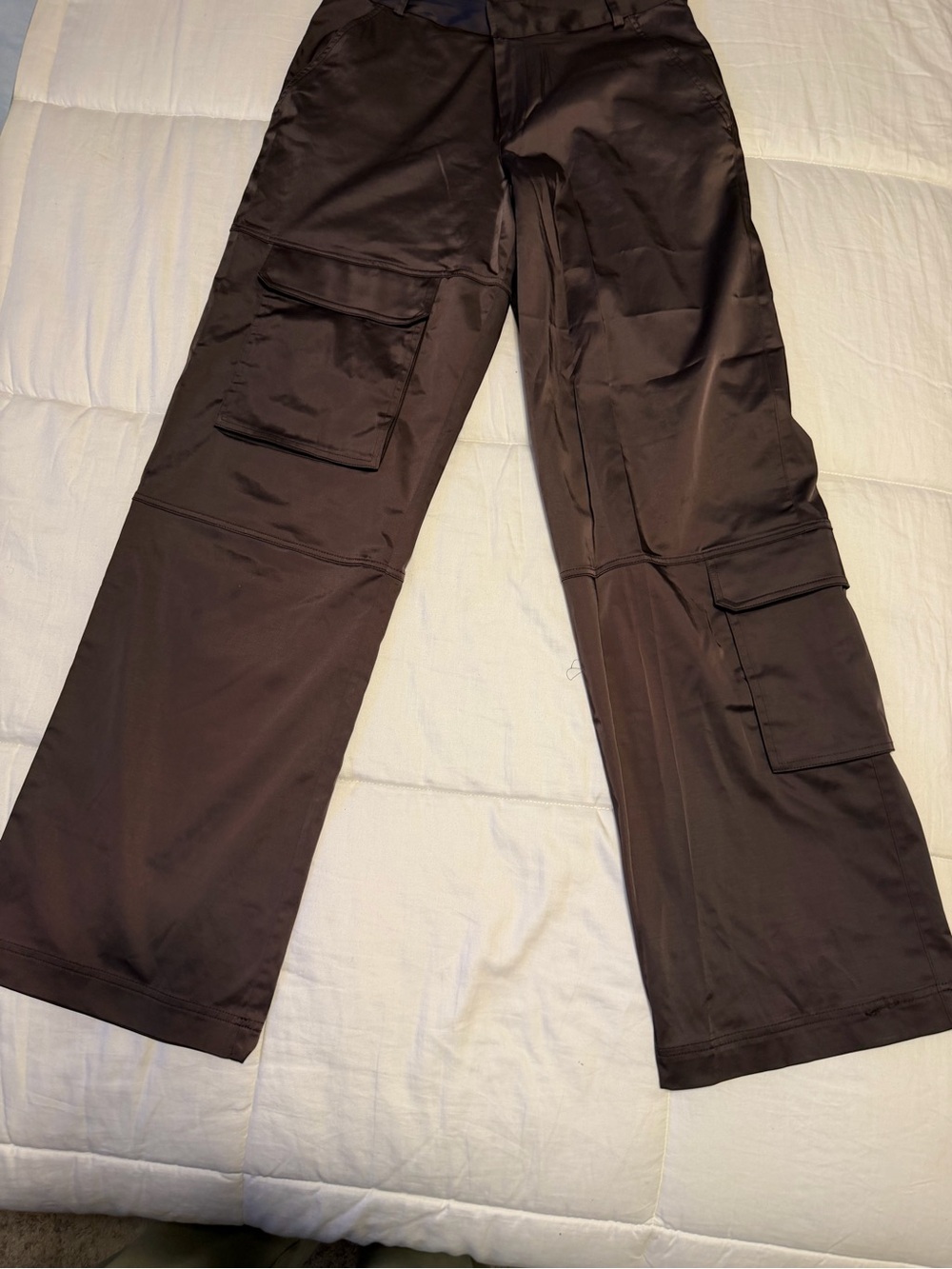 Zara satin pants women’s wide leg